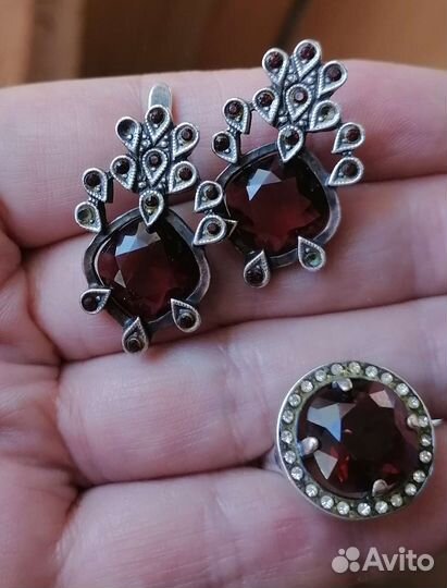 Серебряные серьги СССР