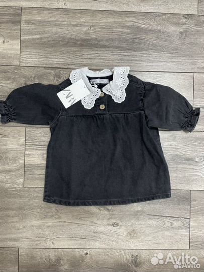 Джинсовое платье zara