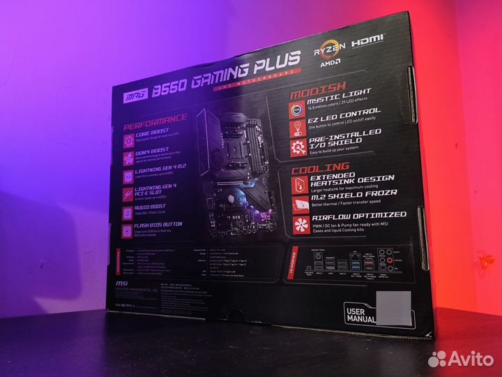 Материнская плата MPG B550 gaming plus MSI