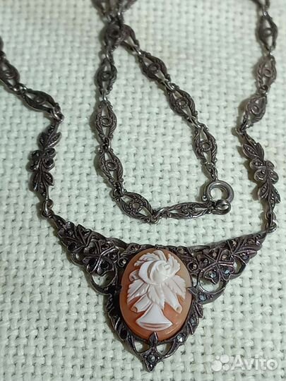 Колье, серебро 935 пробы, антиквариат