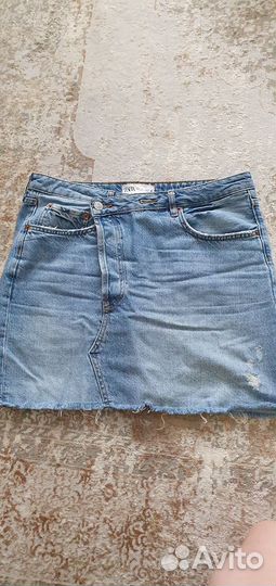 Джинсовая юбка zara