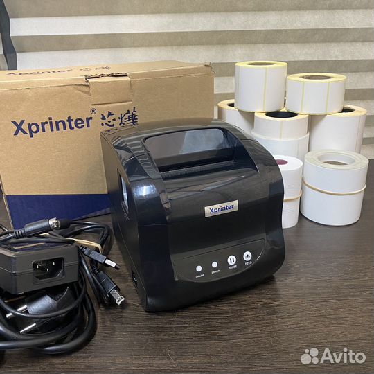 Термопринтер Xprinter XP-365b (USB, LAN) Черный