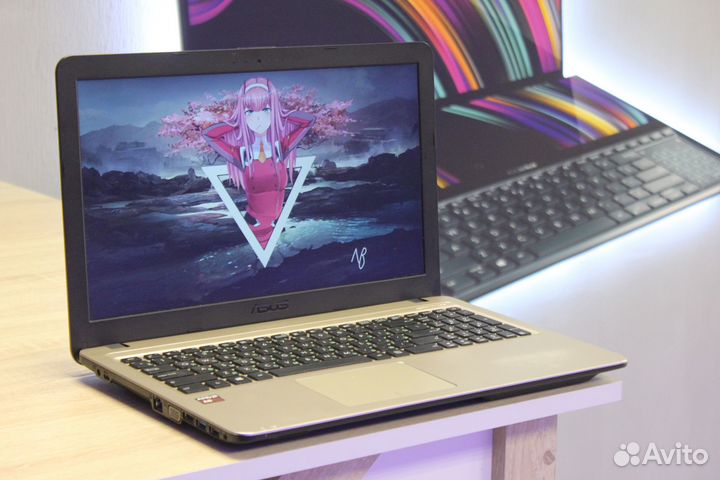 4-х ядерный Ноутбук Asus для работы, офиса, учёбы