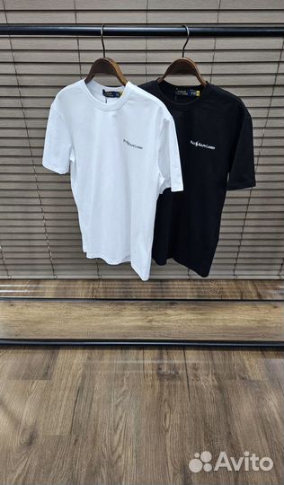 Polo ralph lauren футболка белая