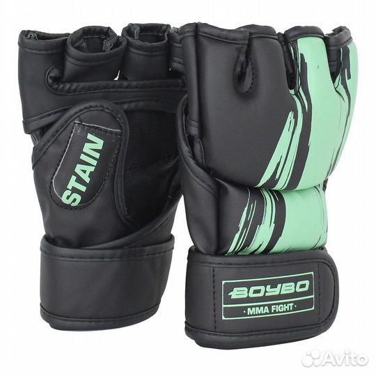 Перчатки мма BoyBo Stain, Флекс, голубой (р. XL)
