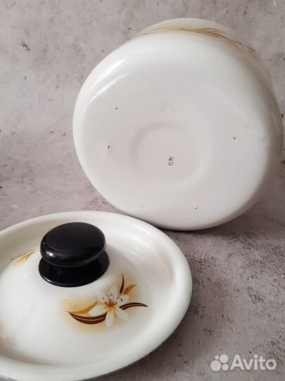 Чайник заварочный эмалированный СССР и бидон