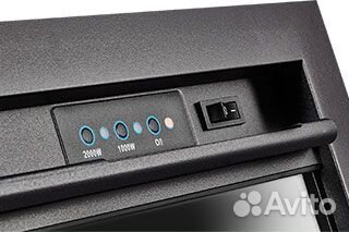 Камин Porto 30 камень белый, шпон беленый дуб