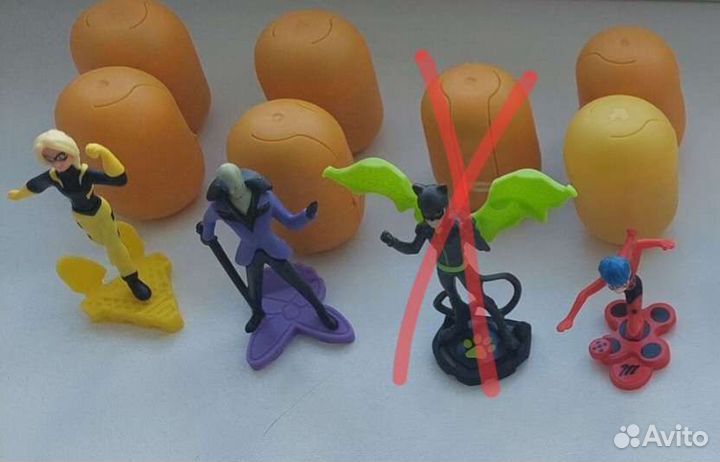 Игрушки из киндер сюрприза леди баг