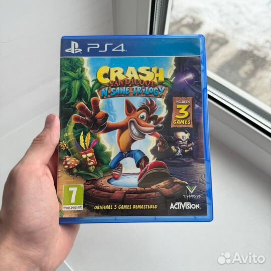 Игра / Диск для Ps4 / Ps5 Crash Bandicoot Trilogy