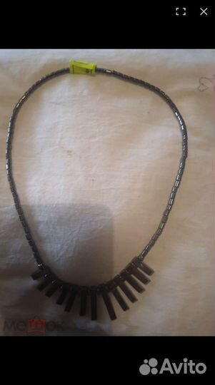 Бусы гематит натуральные шикарные