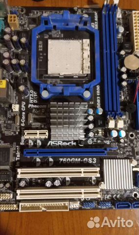 Материнская плата asrock 760gm-GS3