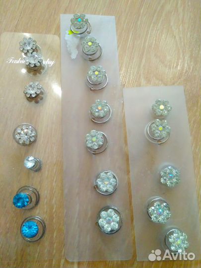 Шпильки-пружинки и невидимки для волос новые