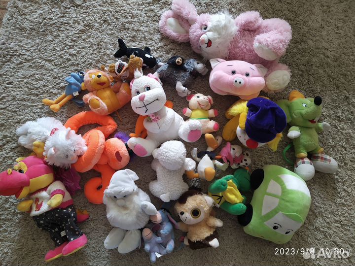 Игрушки мягкие разные