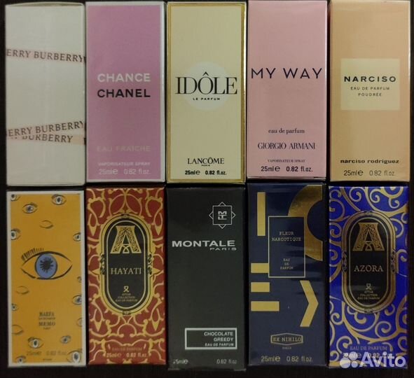 Духи Эклат, Лакост, Белый шоколад,Шанель,Версаче