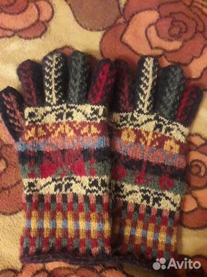 Перчатки шерстяные