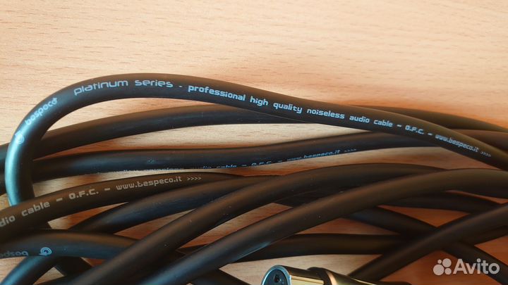 Микрофонный кабель Bespeco PT600FM 6м (XLR-XLR)