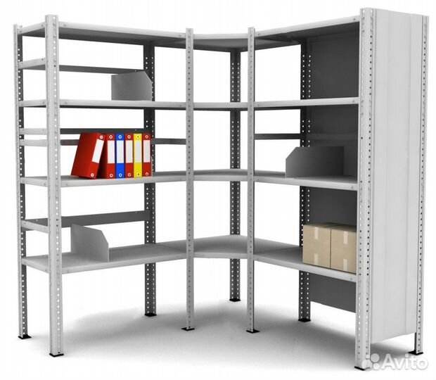 Стеллаж металлический с усиленными стойками