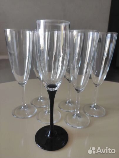 Фужеры для шампанского и вина