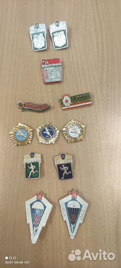 Значки (остатки от коллекций)