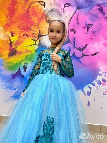 Детское нарядное платье 122