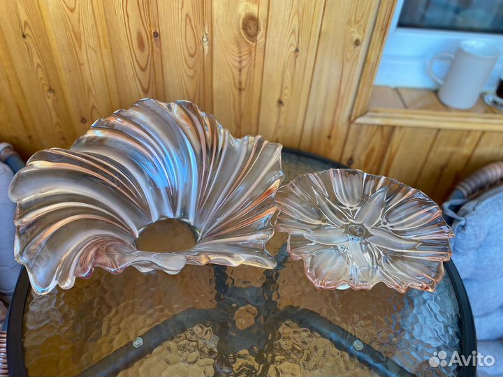 Ваза чешское цветное стекло