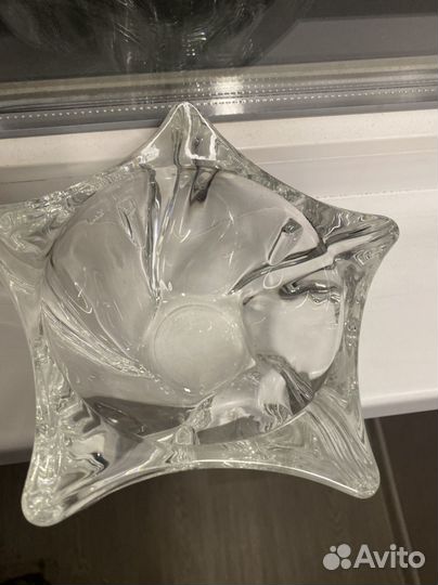Конфетница ваза хрусталь 2 шт