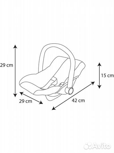 Автокресло переноска для кукол