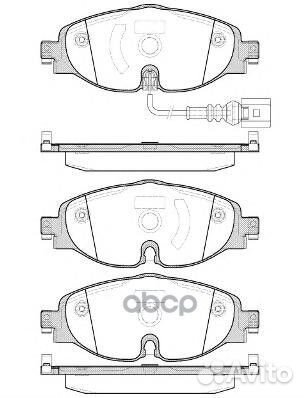 1515 01 колодки дисковые передние A3, VW Golf