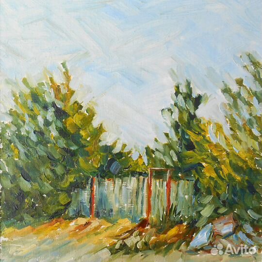 Картина маслом натюрморт пейзаж 30*40 см