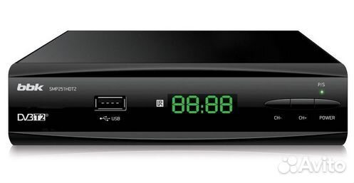 DVB-T2 приемник BBK для цифрового TV (20 каналов)