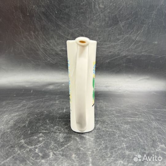 Кружка бюветница поильник Незабудки фарфор цветы