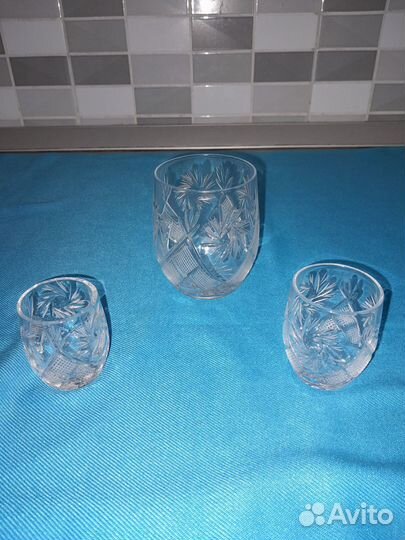 Хрусталь СССР. Фужеры рюмки стаканы бокалы