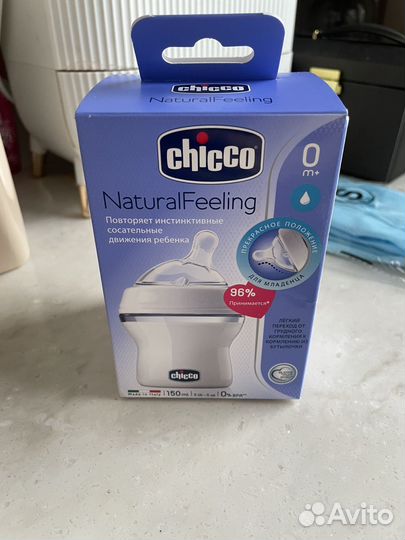 Бутылочка chicco natural feeling