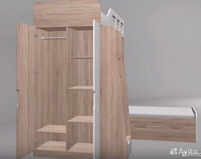 Двухъярусная кровать Дуб Молочный