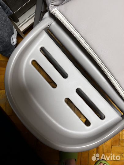 Стульчик для кормления happy baby berny lux серый