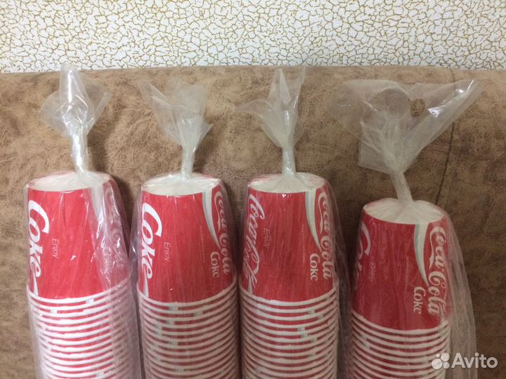 Новые бумажные стаканчики Coca-Cola 100мл