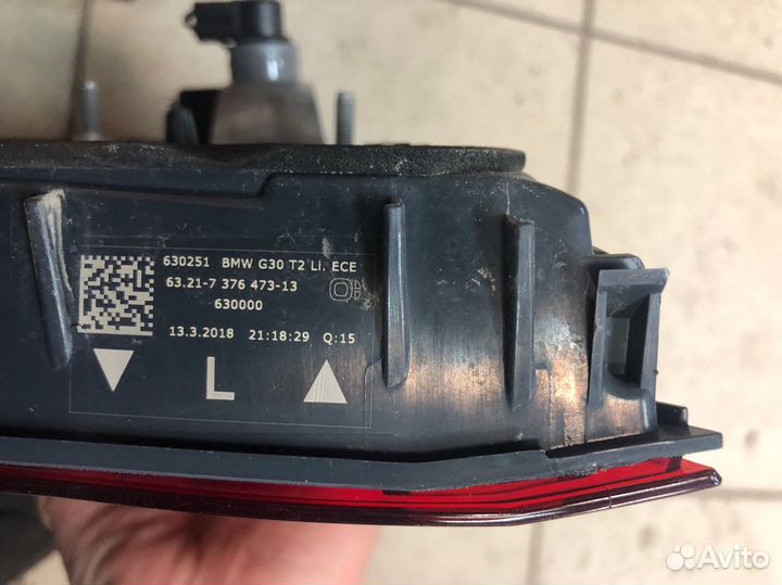 Фонари задние бмв 5 г30