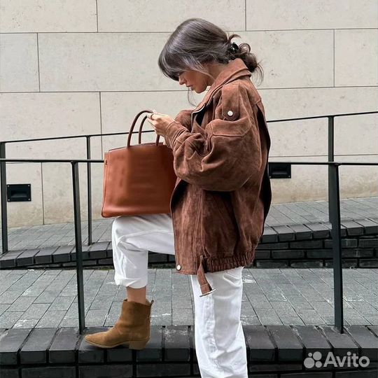 Куртка из искусственной замши