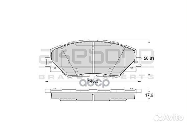 Колодки тормозные дисковые передние toyota RAV