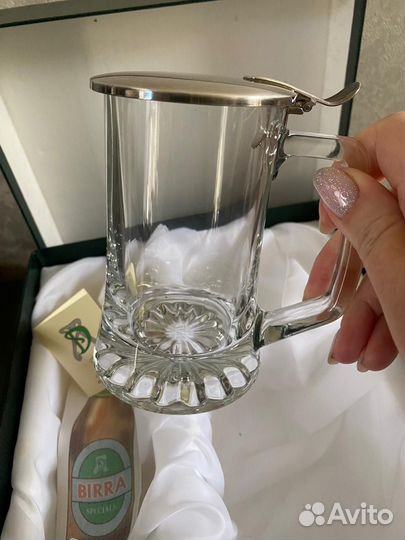 Пивная кружка с серебром солоки с серебром и др