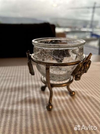 Солонка. Винтаж. Бронза. Ручная работа