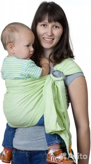 Слинг с кольцами для переноса новорожненных
