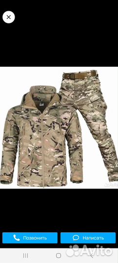 Костюм softshell 44р мультикам новый