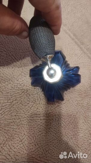 Флакон для духов с пульверизатором старинный СССР