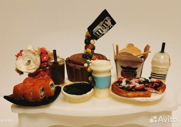 Миниатюрная еда для кукол из полимерной глины