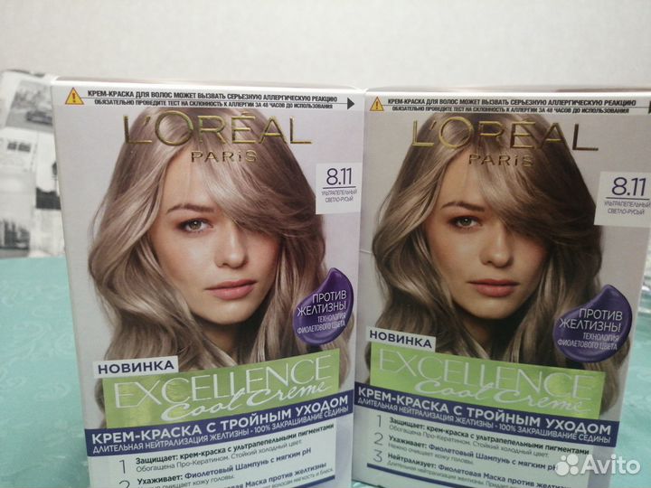 Краска для волос лореаль 8.11