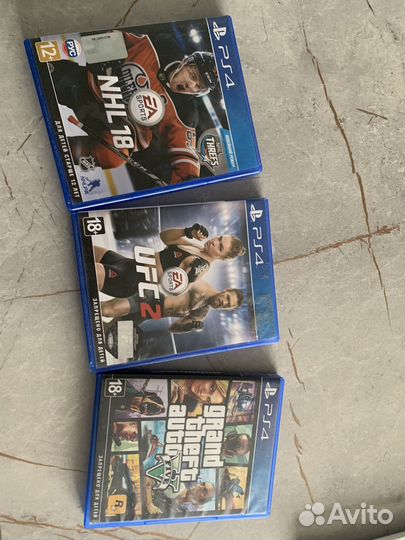 Sony playstation 4 игры nhl,gta5,ufc2