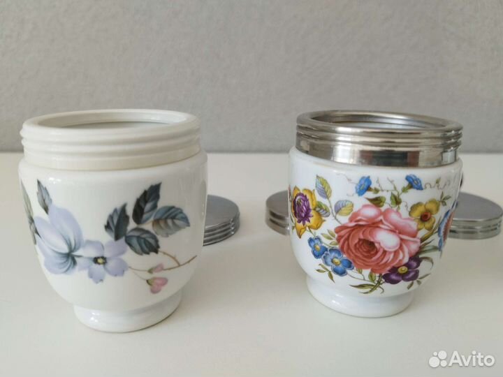 Английские фарфоровые кодлеры на два яйца