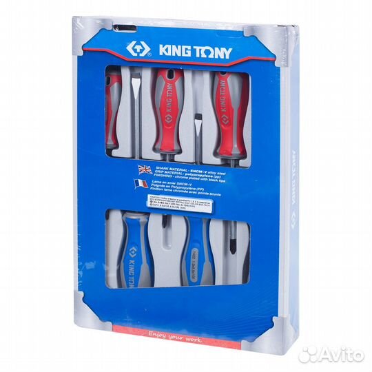 Набор отверток, 6 предметов king tony