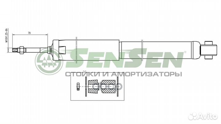 Амортизатор MB W203 -07 задн. лев./прав. газ